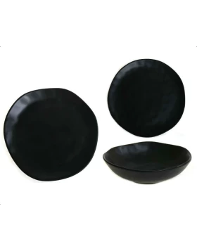 Σετ κεραμικά πιάτα φαγητού 18 τμχ Marva Afrika