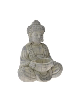 Γκρι πολυρεζίν Βούδας 31 χ 25 χ 38 εκ. Deco 73891 
