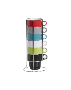 Σετ 6 κούπες stoneware 260 ml σε βάση Secret Gourmet 211719726A