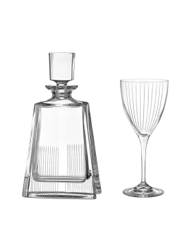 Σετ κρυστάλλινη καράφα ποτήρι κρασιού Capolavoro 72