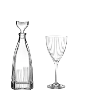 Σετ κρυστάλλινη καράφα ποτήρι κρασιού Capolavoro 77