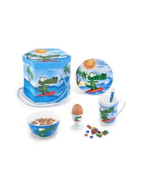 Παιδικό σετ φαγητού 5 τμχ Cryspo Trio Surf 