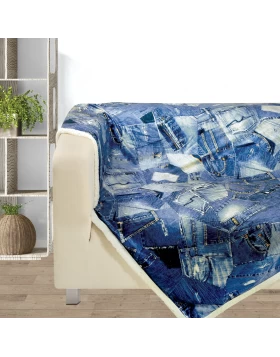 DAS HOME ΚΟΥΒΕΡΤΑ FLEECE PRINT ΣΧ.370 130X160