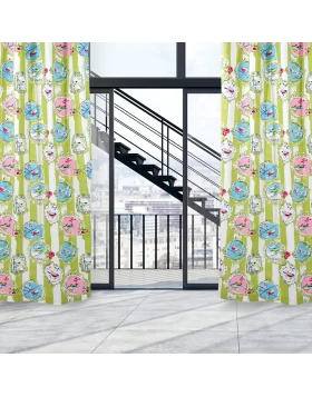 DAS HOME 2059 ΚΟΥΡΤΙΝΑ 140Χ280 ΜΕ ΤΡΟΥΚΣ