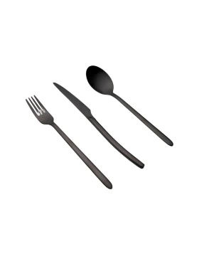 Σετ ανοξείδωτα μαχαιροπήρουνα 30 τμχ Dinox Cuba Black matte