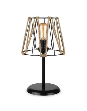 ΕΠΙΤΡΑΠΕΖΙΟ ΦΩΤΙΣΤΙΚΟ Fylliana 235 ΜΑΥΡΟ 22*35εκ E27 Fylliana 892-221-018