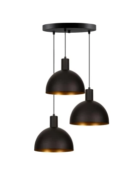 ΤΡΙΦΩΤΟ Fylliana 226 ΣΤΡΟΓΓΥΛΟ ΜΑΥΡΟ 30*80εκ E27 Fylliana 892-221-023