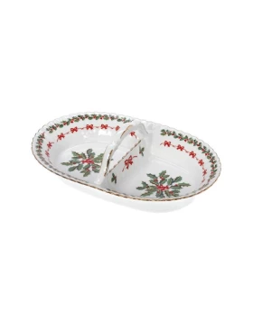 Ορντερβιέρα καλαθάκι πορσελάνη 28 εκ. Cryspo Trio Noel