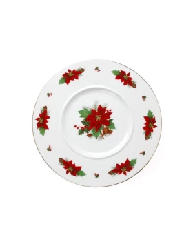 Χριστουγεννιάτικη πιατέλα πορσελάνη 32 εκ. Cryspo Trio 06.241.05