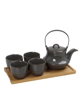 RITUAL ΣΕΤ ΤΣΑΓΙΟΥ ΜΕ ΣΙΤΑ 1x600/4x200ml ΜΕ ΔΙΣΚΟ ΜΠΑΜΠΟΥ ΓΚΡΙ Espiel SPI110