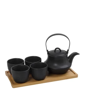 RITUAL ΣΕΤ ΤΣΑΓΙΟΥ  ΜΕ ΣΙΤΑ 1x600/4x200ml ΜΕ ΔΙΣΚΟ ΜΠΑΜΠΟΥ ΜΑΥΡΟ Espiel SPI112