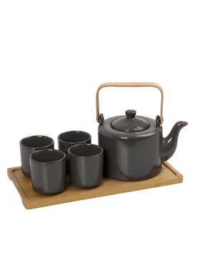 RITUAL ΣΕΤ ΤΣΑΓΙΟΥ ΜΕ ΣΙΤΑ 1x750/4x150ml ΜΕ ΔΙΣΚΟ ΜΠΑΜΠΟΥ ΓΚΡΙ Espiel SPI114