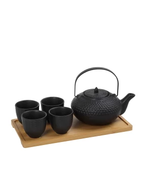 RITUAL ΣΕΤ ΤΣΑΓΙΟΥ ΜΕ ΣΙΤΑ 1x750/4x100ml ΜΕ ΔΙΣΚΟ ΜΠΑΜΠΟΥ ΜΑΥΡΟ Espiel SPI119