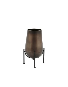 ΒΑΖΟ ΜΕΤΑΛ. ΜΕ STAND ΜΠΡΟΝΖΕ 35ΕΚ Espiel AFT243