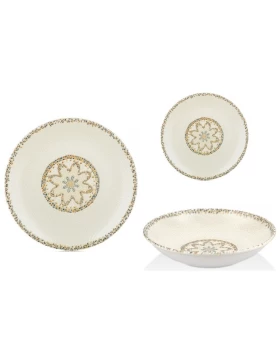 Σετ πιάτα 18 τμχ πορσελάνη By Bone Tessera