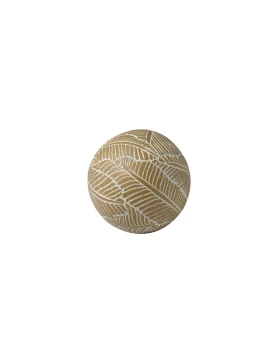 Μπάλλα διακοσμητική polyresin 8 εκ. HFA Inkas Beige 5483022