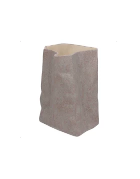 Ανθοδοχείο κεραμικό 26 εκ.Tognana Linea Bag Beige 2283