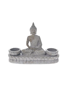Πολυεστερική μινιατούρα κηροπήγιο 22.5 χ 8 χ 17 εκ. Βούδας Deco 76658