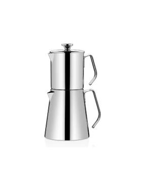 Σετ ανοξείδωτη τσαγιέρα - πρέσα Γαλλικού Korkmaz Aqua