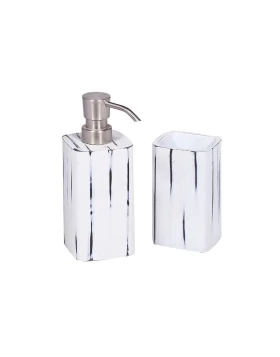 Κεραμικό σετ μπάνιου 2 τμχ Marva Stripes 483052