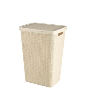 Καλάθι απλύτων 58 lt (43 x 34 x 60 εκ.) Curver Jute Beige 