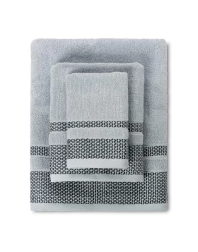 Cryspo Trio σετ πετσέτες 3 τμχ Jacquard Alvo Grey  02.521.10