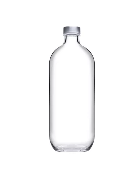 ICONIC BOTTLE W/ METAL LID 1100CC H: 25 D: 9,2 P/384 OB6/PR.BC. Espiel SP80356K6