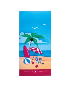 GREENWICH POLO CLUB ΠΕΤΣΕΤΑ ΘΑΛΑΣΣΗΣ 70Χ140 3719 ΚΙΤΡΙΝΟ, ΚΟΚΚΙΝΟ, ΜΠΛΕ