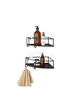 Σετ 2 μεταλλικά γωνιακά ράφια 32.3 χ 10.1 εκ. Umbra Cubiko 1018616-040