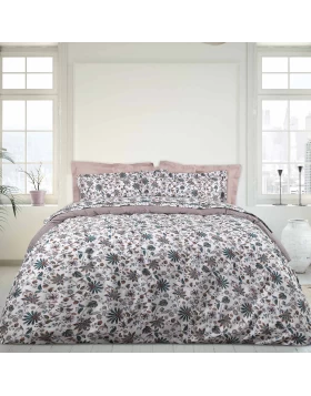 DAS HOME ΣΕΤ ΣΕΝΤΟΝΙΑ ΜΟΝΑ HAPPY 9594 ΕΚΡΟΥ, ΚΑΦΕ, ΜΩΒ, ΠΕΤΡΟΛ