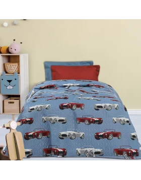 DAS KIDS ΚΟΥΒΕΡΛΙ ΜΟΝΟ 4855 ΓΚΡΙ, ΚΟΚΚΙΝΟ, ΜΠΛΕ