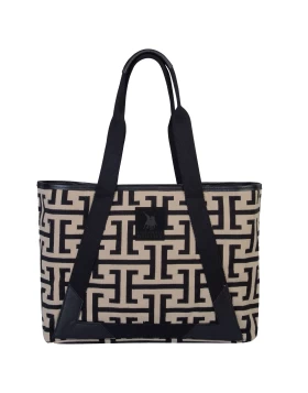 GREENWICH POLO CLUB ΤΣΑΝΤΑ ΘΑΛΑΣΣΗΣ 35Χ42Χ12 3840 ΜΑΥΡΟ, ΜΠΕΖ