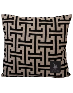 GREENWICH POLO CLUB ΔΙΑΚΟΣΜΗΤΙΚΟ ΜΑΞΙΛΑΡΙ 40X40 3902 ΜΑΥΡΟ, ΜΠΕΖ