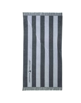 GREENWICH POLO CLUB ΠΕΤΣΕΤΑ ΘΑΛΑΣΣΗΣ 90Χ170 3726 ΓΚΡΙ, ΛΕΥΚΟ