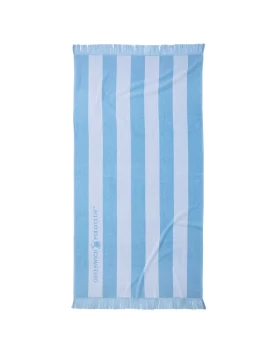 GREENWICH POLO CLUB ΠΕΤΣΕΤΑ ΘΑΛΑΣΣΗΣ 90Χ170 3728 ΓΑΛΑΖΙΟ, ΛΕΥΚΟ