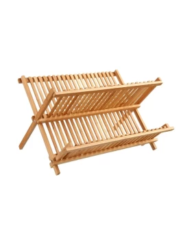 Ξύλινη πιατοθήκη bamboo 42 x 33.5 x 25.5 εκ. 5Five 120056