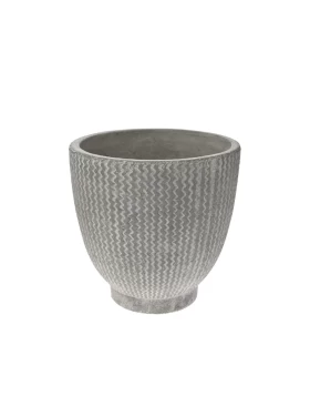 Κεραμικό γκρι κασπώ 14.5 χ 14 εκ. Iliadis 77089