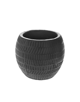 Κεραμικό μαύρο κασπώ 16.5 χ 14 εκ. Iliadis 77093