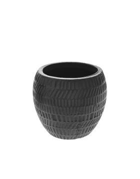 Κεραμικό μαύρο κασπώ 13 χ 11.5 εκ. Iliadis 77094