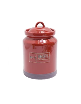 Κεραμική μπισκοτιέρα 15 x 23 εκ. Marva Country Red 680033