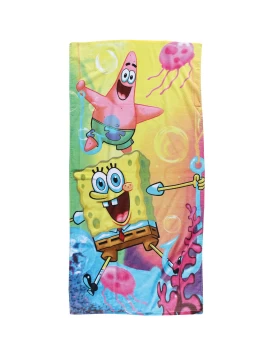 ΠΕΤΣΕΤΑ ΘΑΛΑΣΣΗΣ SPONGEBOB 70Χ140 5867 ΓΑΛΑΖΙΟ, ΚΙΤΡΙΝΟ, ΡΟΖ