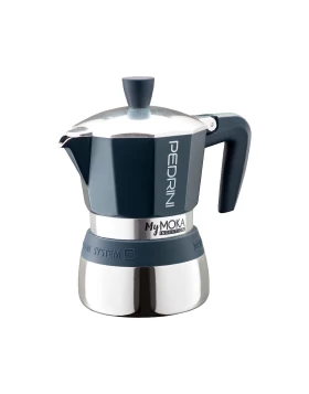 Μπρίκι espresso 3 φλιτζανιών Pedrini MyMoka Induction 02CF095 Blu Notte