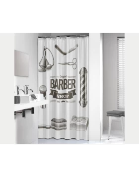 Υφασμάτινη κουρτίνα μπάνιου 180 χ 200 εκ. Sealskin Barber Black