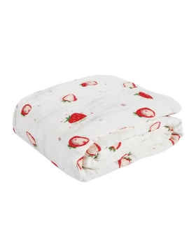 DAS BABY ΚΟΥΒΕΡΤΑ-ΜΟΥΣΕΛΙΝΑ 80X105 RELAX 6621 ΚΟΚΚΙΝΟ, ΛΕΥΚΟ