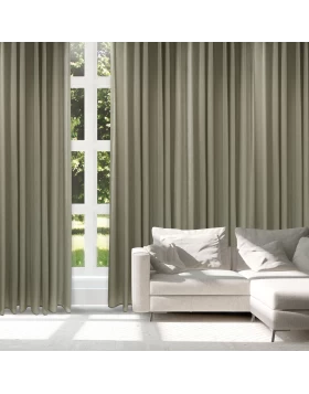 DAS HOME ΚΟΥΡΤΙΝΑ ΜΕ ΚΡΙΚΟΥΣ 300Χ265 2222 ΧΑΚΙ