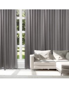 DAS HOME ΚΟΥΡΤΙΝΑ ΜΕ ΚΡΙΚΟΥΣ 300Χ265 2225 ΓΚΡΙ