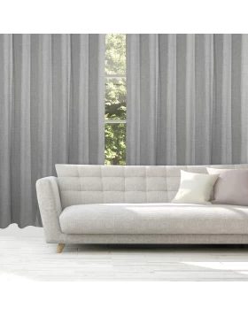 DAS HOME ΚΟΥΡΤΙΝΑ ΜΕ ΚΡΙΚΟΥΣ 140Χ270 2237 ΓΚΡΙ ΑΝΟΙΧΤΟ