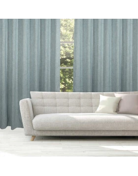 DAS HOME ΚΟΥΡΤΙΝΑ ΜΕ ΚΡΙΚΟΥΣ 140Χ270 2235 ΜΠΛΕ