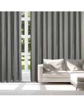 DAS HOME ΚΟΥΡΤΙΝΑ ΜΕ ΚΡΙΚΟΥΣ 140Χ270 2230 ΓΚΡΙ