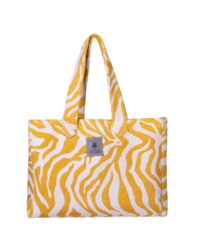 GREENWICH POLO CLUB ΤΣΑΝΤΑ ΘΑΛΑΣΣΗΣ 50Χ38 3741 ΛΕΥΚΟ, ΩΧΡΑ